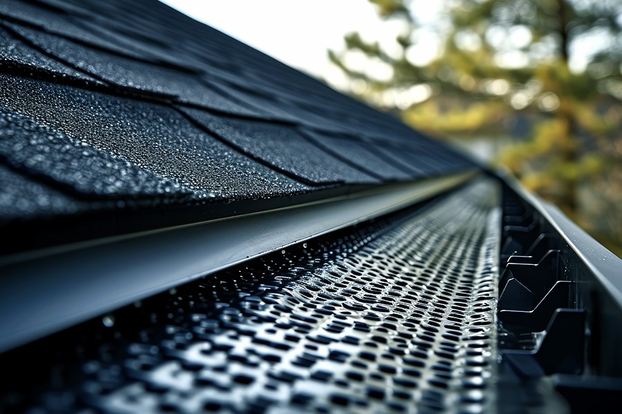 BCM Roofing's mesh-style gutter guards are designed to prevent clogging and significantly reduce maintenance needs