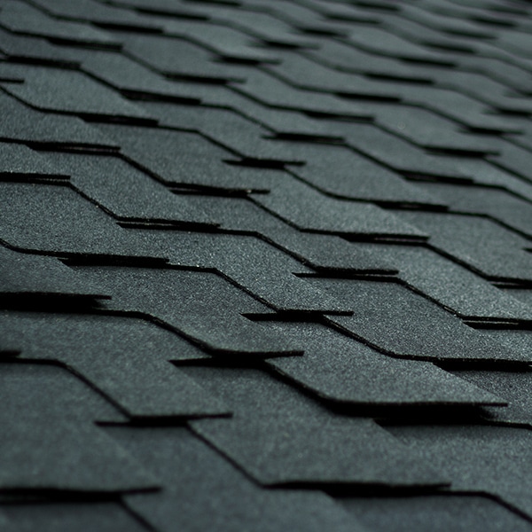 Luxury dimensional shingles on a home roof.