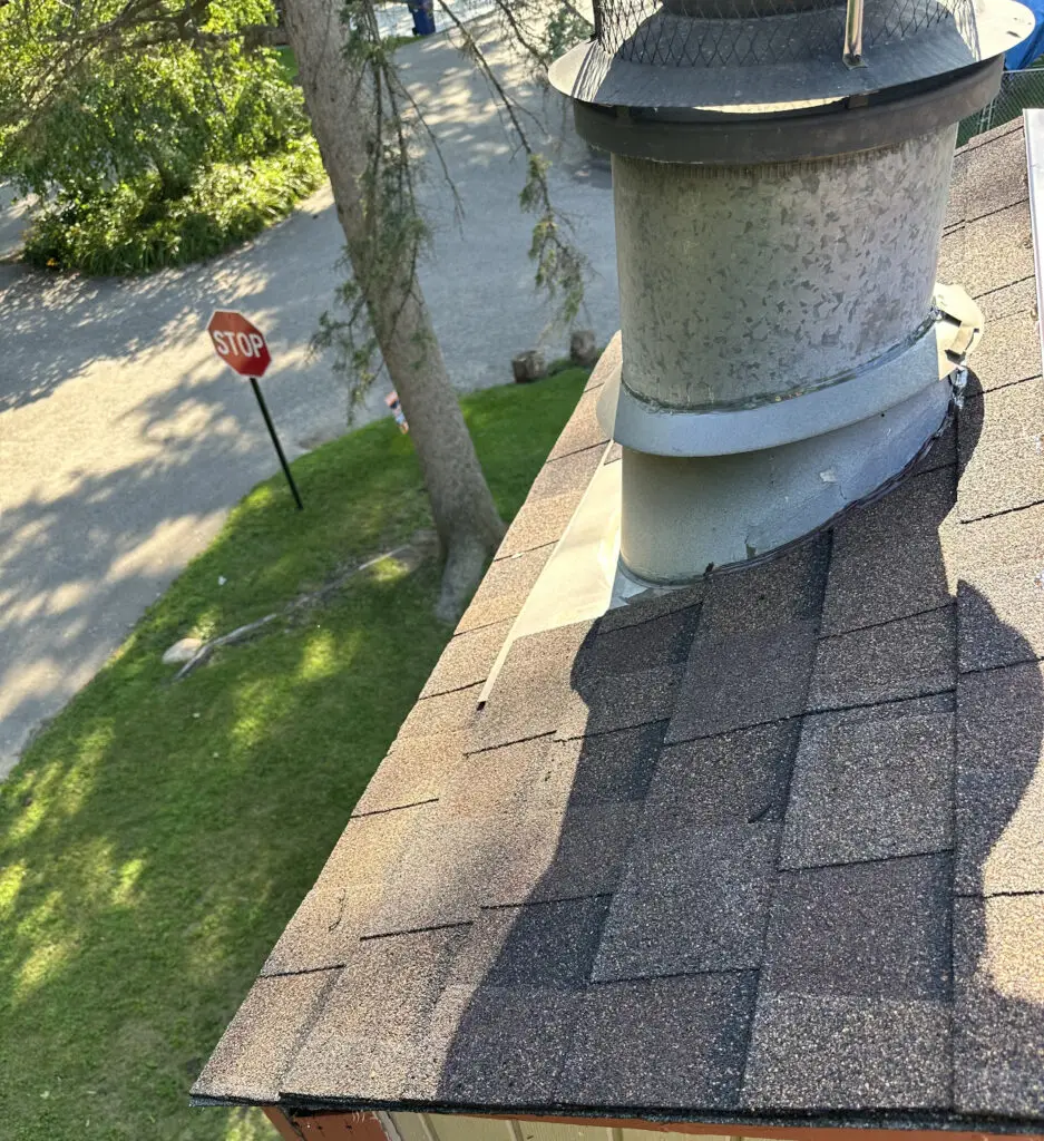 Roof Repair & Installation in Waterford Township with new Skylight 47 new shingles and flashing installed around exhaust vent pipe waterford township