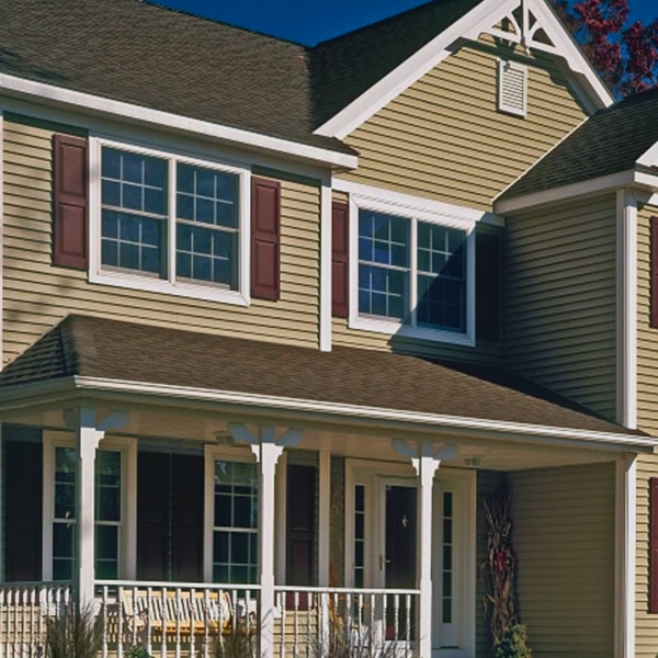 vinyl siding on a home