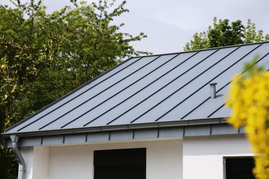 A well-maintained house with a metal roof, an example for anyone wondering how long does a metal roof last with proper care